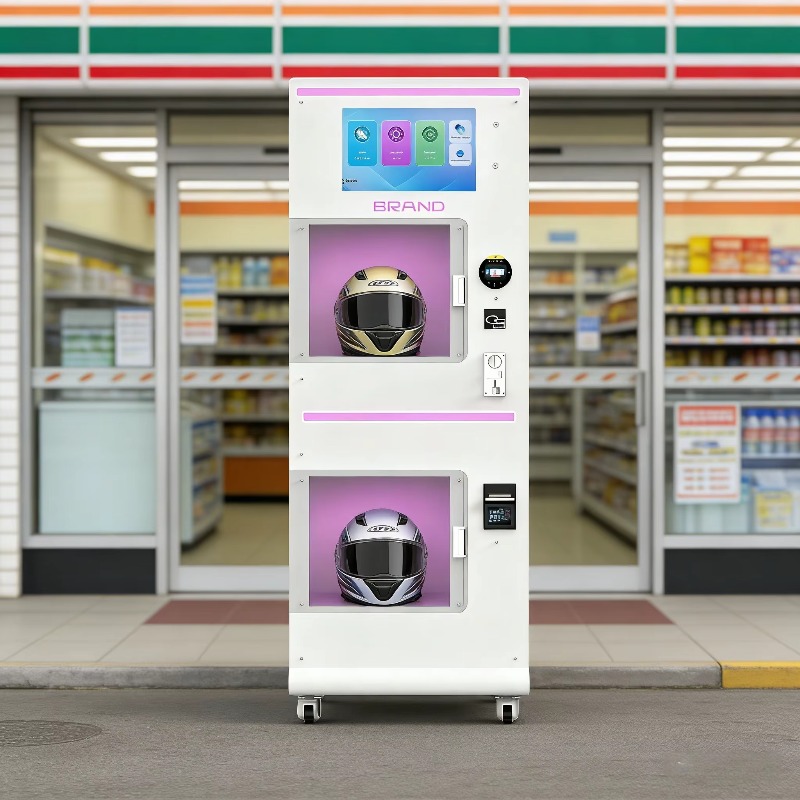 Vending Machine Qr Code - Автомат для чистки шлемов с двойным
