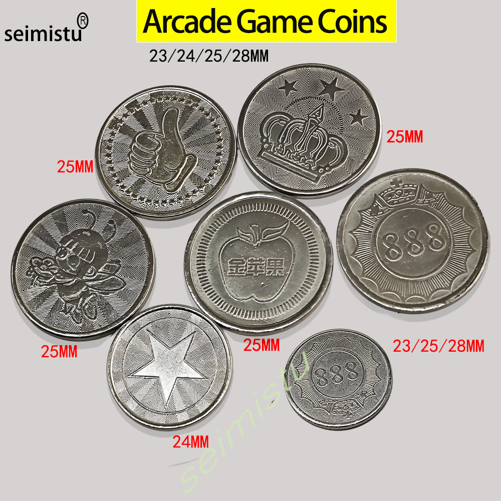 Vending Arcade Games - 100 шт., жетоны из нержавеющей стали