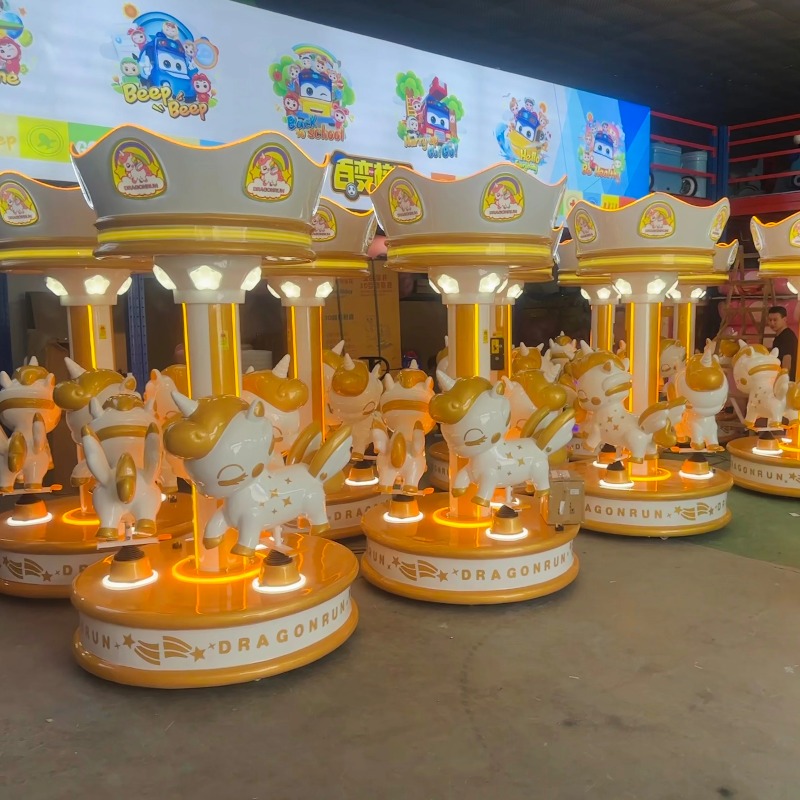 Дешевая 3-местная карусель с м – обзор и цена Coin Operated Kiddie Ride