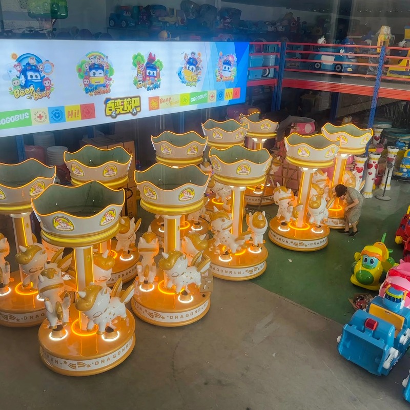 Дешевая 3-местная карусель с м – обзор и цена Coin Operated Kiddie Ride